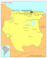 Suriname Map