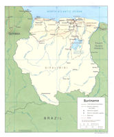 Suriname Map