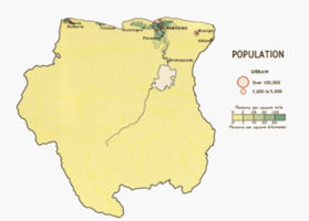 Suriname Map