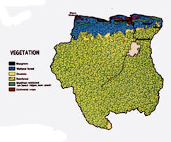 Suriname Map