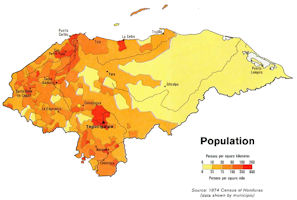 Honduras Map