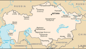 Kazakhstan Map - 