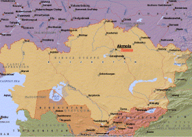 Kazakhstan Map - 