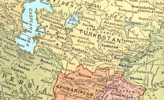 Central Asian Map - 1914