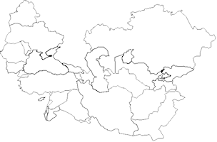 Central Asian Map Outline