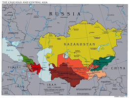 Central Asian Map 2003