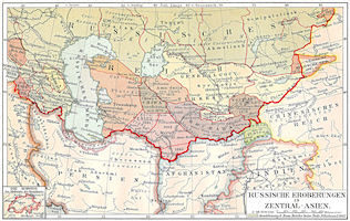 Central Asian Map - 1905
