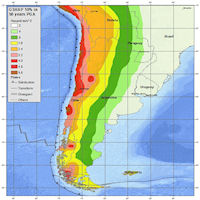 Chile Seismic Hazard Map