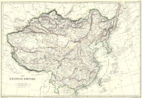 China History Map - 1865 Qing / Ch'ing (Manchu)