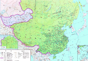 China History Map - 1368 Yuan