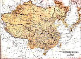 China History Map - 1871 Qing / Ch'ing (Manchu)