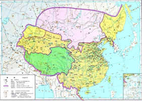 China History Map - 200 AD Han