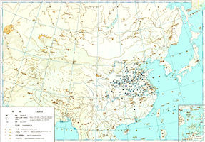 China History Map - 221 BC Zhou