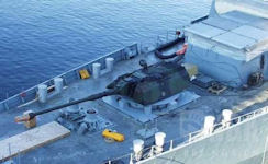 Improvised fire support ship