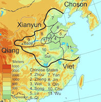 China History Map - Western Zhou