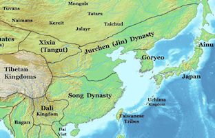 China History Map - 1127 Southern Song / Nansong