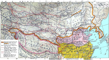 China History Map - 1300 Yuan (Mongol)