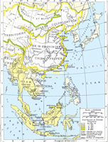 China History Map - 1900 Overseas Chinese