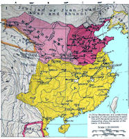 China History Map - 6 Dynasties