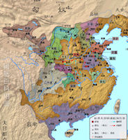 China History Map - Wang Mang [Shehuangdi] - Hsin / Xin Dynasty AD 9-23