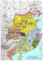 China History Map - Five Dynasties
