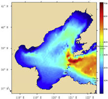 Bohai Gulf Bathymetry