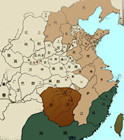 China History Map - 202 BC Xi Han /  Former Han