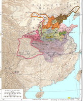 China History Map - 400 BC Contending States