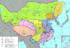 China History Map - Chen Dynasty (557-589)