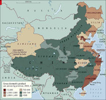 China Income Distribution Map