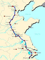 China History Map - Grand Canal