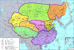 China History Map - Liang Dynasty (502-557)