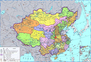 China History Map - Qing / Ch'ing (Manchu)