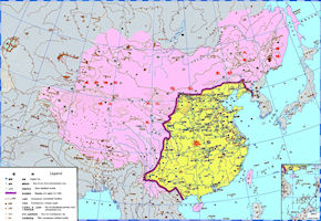 China History Map - Qin / Ch'in