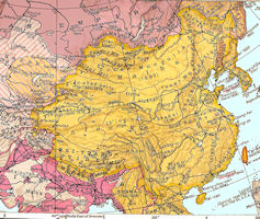 China History Map - Qing Vassals