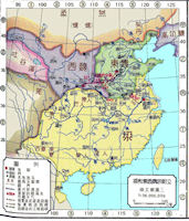 China History Map - 6 Dynasties