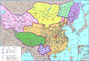 China History Map - Sui Dynasty