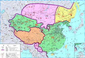 China History Map - Xi Han /  Former Han