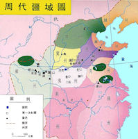 China History Map - Western Zhou