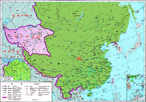 China History Map - Yuan (Mongol)