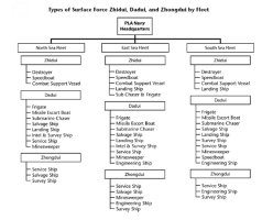 Types of Surface Force Zhidui, Dadui, and Zhongdui by Fleet