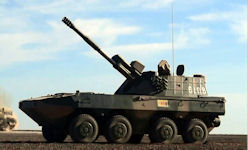 PLL-09 122mm self-propelled artillery