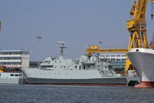 Type 639 double body underwater acoustic survey ship