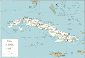 Cuba Map - 1995