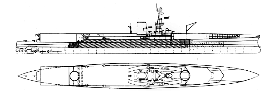 HMS Furious - British Aircraft Carrier, 1925