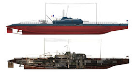 FS Surcouf (NN-3) submarine cruiser