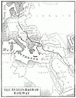 Berlin to Baghdad map