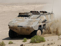 Boxer armored transport vehicle