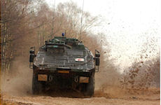 Boxer armored transport vehicle