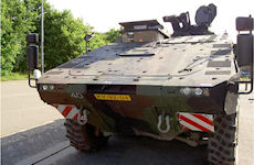 Boxer armored transport vehicle